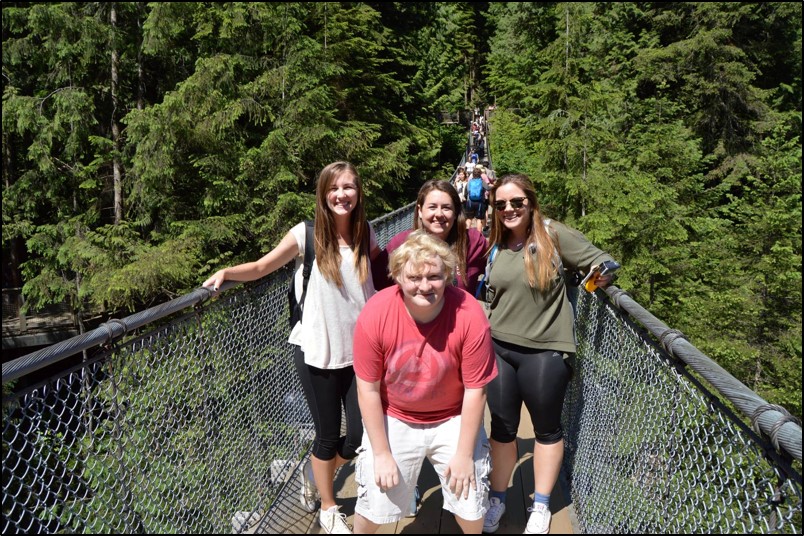 The Capillano Suspension Bridge was a definite hit on our trip to Canada.