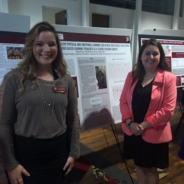 Rachel Blough and Morgan Bishop presented and placed at the College of Education’s Ninth Annual Research Forum