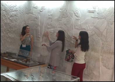 METP scholars explore exhibits at the MSU Cobb Institute Museum of Archaeology.